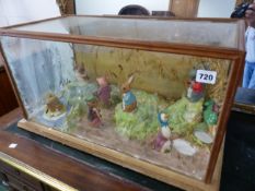 A BEATRIX POTTER DIORAMA.