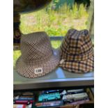 TWO GENTS TRILBY HATS BY AQUASCUTUM