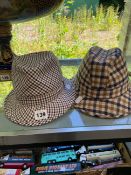 TWO GENTS TRILBY HATS BY AQUASCUTUM