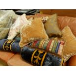 A QUANTITY OF VARIOUS CUSHIONS