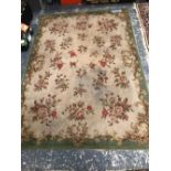 A VINTAGE TUFTED FLORAL RUG 200 x 140 cm's