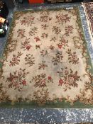 A VINTAGE TUFTED FLORAL RUG 200 x 140 cm's