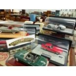 EIGHT LARGE SCALE DIE CAST VEHICLES.