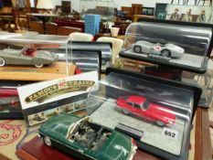 EIGHT LARGE SCALE DIE CAST VEHICLES.