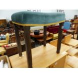 A VINTAGE LIMED OAK CORONATION STOOL POSSIBLY BY HEALS.