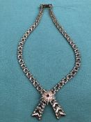 A 9ct HALLMARKED VINTAGE NECKLACE WEIGHT 22.8grms.