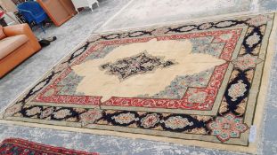 A GOOD QUALITY ORIENTAL CARPET OF PERSIAN TABRIZ DESIGN 340 x 246 cm's.