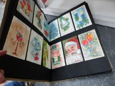 A SCRAP BOOK OF CHRISTMAS CARDS DATED 1968