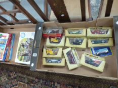 BOXED MATCHBOX DIE CAST TOYS OF YESTERYEAR TOGETHER WITH BLUE PETER ANNUALS AND A PUZZLE