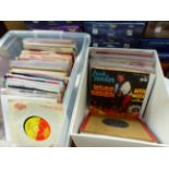 A COLLECTION OF SINGLE RECORDS MOSTLY 50'S AND 60'S POP.