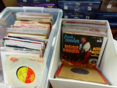 A COLLECTION OF SINGLE RECORDS MOSTLY 50'S AND 60'S POP.