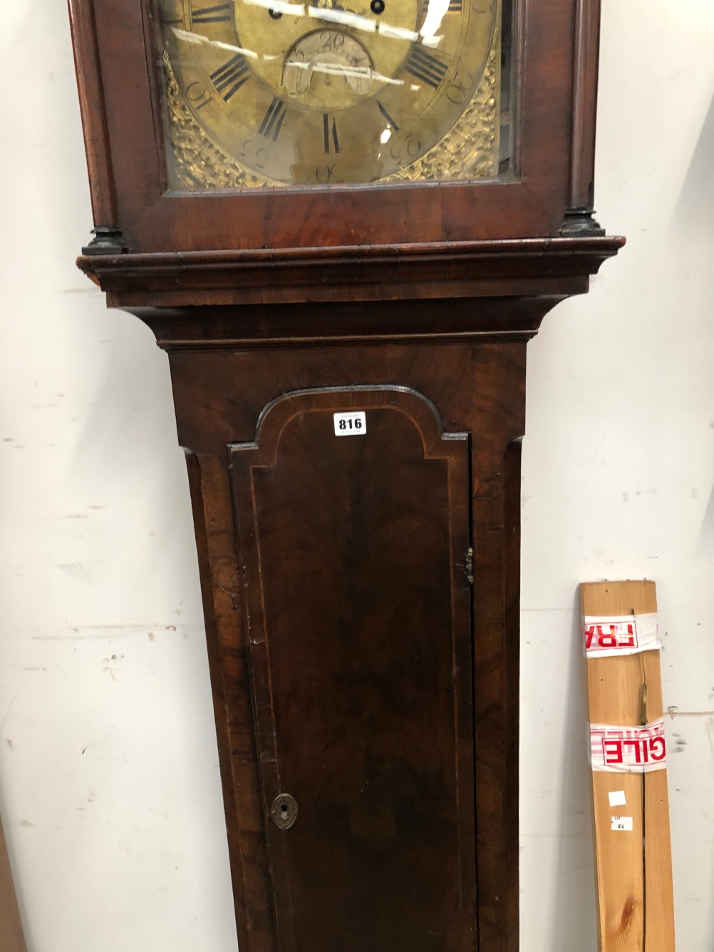 BENJAMIN FIELDROUSE, LEOMINSTER, A MAHOGANY LONG CASED CLOCK, THE BRASS ARCHED DIAL WITH - Image 4 of 24