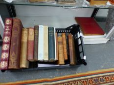 ANTIQUARIAN AND FINE BINDINGS TO INCLUDE, DRAWING ROOM SCRAP BOOK, THE TRUE DRUNKARDS DELIGHT,