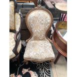 VICTORIAN CARVED LOW CHAIR
