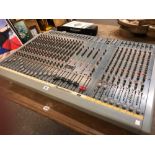 A STUDIO MASTER P7 MULTITRACK MIXING CONSOLE WITH MANUAL AND EXTERNAL POWER SUPPLY UNIT