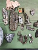THE DOUG CUTHBERTSON COLLECTION- AIRCRAFT WRECKAGE. A LARGE QUANTITY OF CRASH RECOVERED PARTS FROM