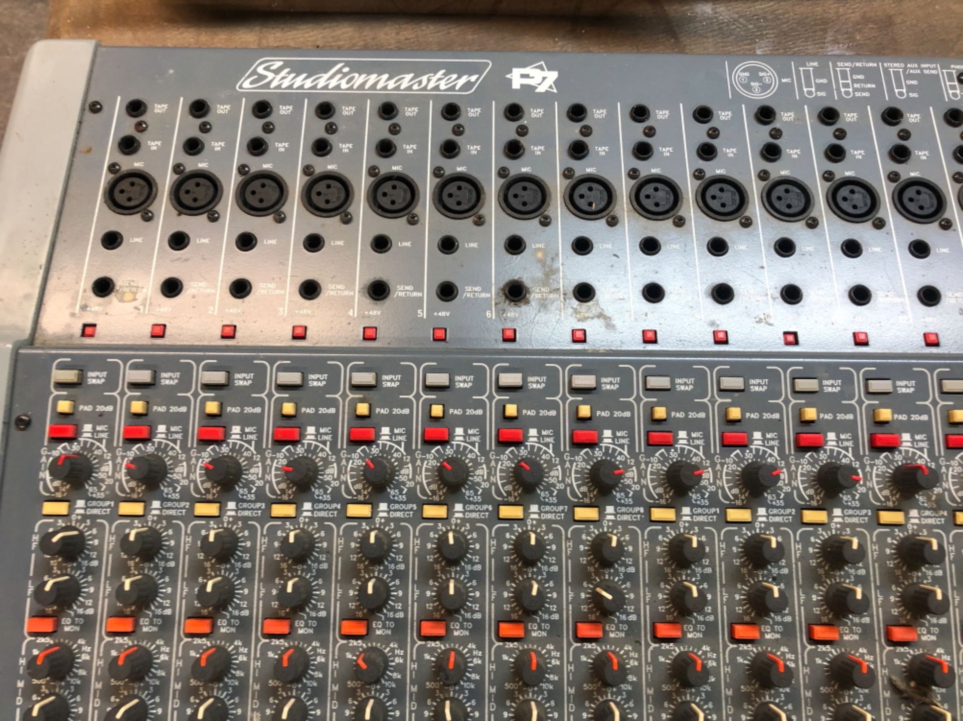 A STUDIO MASTER P7 MULTITRACK MIXING CONSOLE WITH MANUAL AND EXTERNAL POWER SUPPLY UNIT - Image 4 of 17