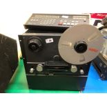 A FOSTEX G16 1/2 INCH REEL TO REEL TAPE RECORDER WITH REMOTE CONSOLE