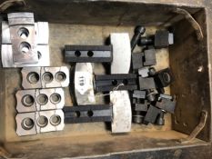 THREE PAIRS OF UNKNOWN LATHE CHUCK JAWS INCLUDING A ADAPTED SET