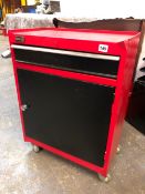A SMALL CLARKE TOOL CABINET.