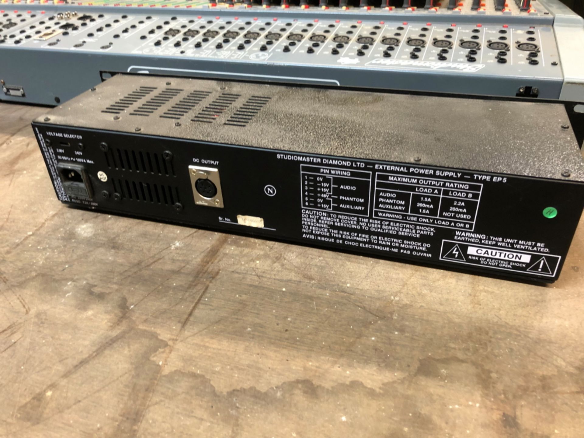 A STUDIO MASTER P7 MULTITRACK MIXING CONSOLE WITH MANUAL AND EXTERNAL POWER SUPPLY UNIT - Image 15 of 17