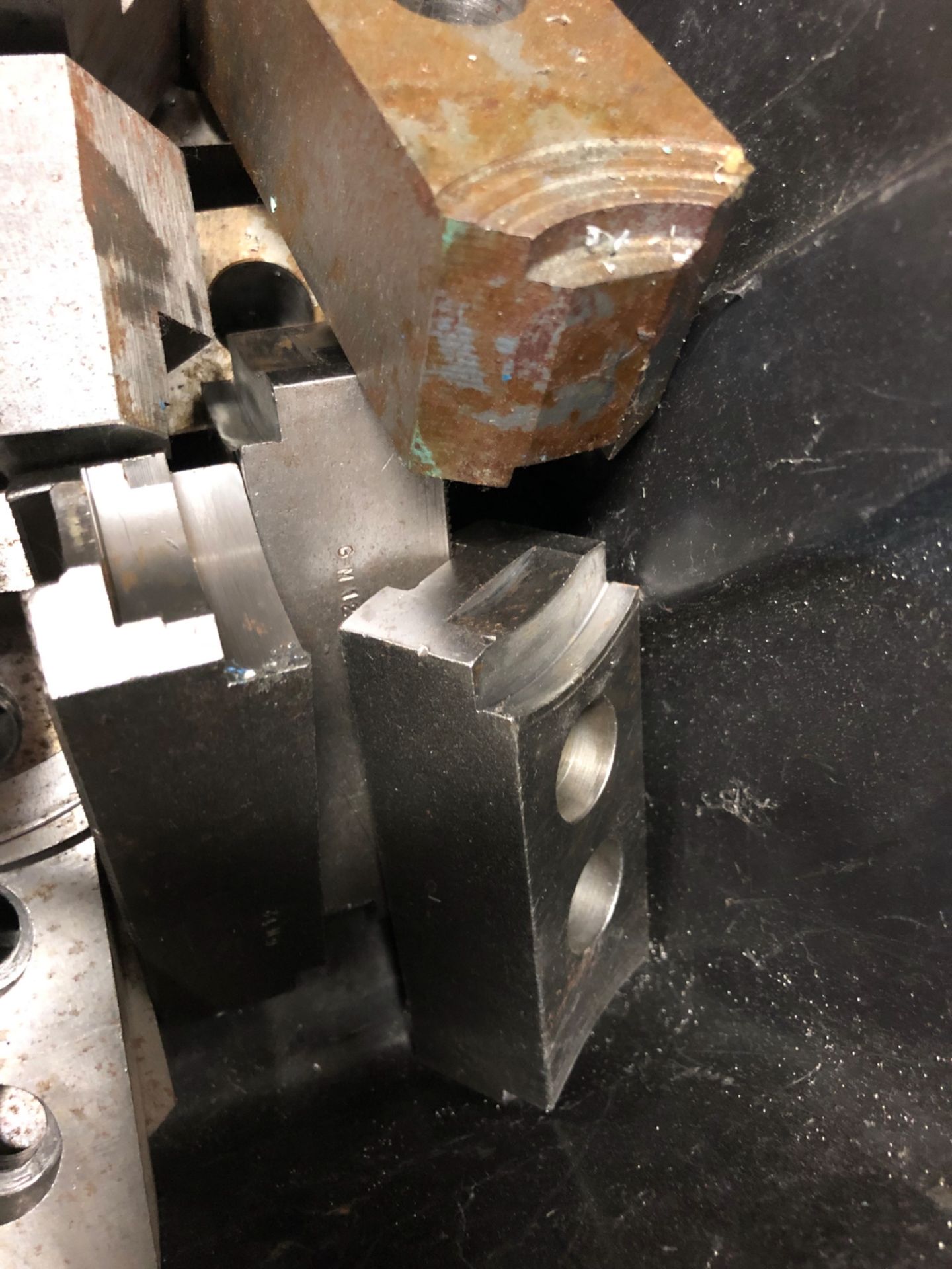 FIVE SETS OF THREE LARGE CHUCK JAWS. - Image 2 of 2