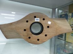 A CENTRE OF A WOODEN AEROPLANE PROPELLER