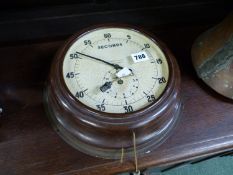 A VINTAGE BAKELIGHT DARKROOM STOP CLOCK, BY SMITHS ENGLISH CLOCKS.