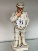A ROYAL WORCESTER FIGURE OF POSSIBLY JOHN BULL, SIGNED HADLEY.