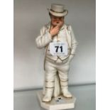 A ROYAL WORCESTER FIGURE OF POSSIBLY JOHN BULL, SIGNED HADLEY.