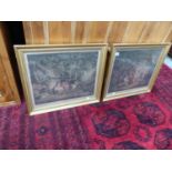 A PAIR OF 19th C. ENGRAVINGS AFTER GEORGE MORELAND.