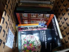 A SMALL COLLECTION OF CHRISTIES AND OTHER AUCTION CATALOGUES AND OTHER ANTIQUE RELATED BOOKS.