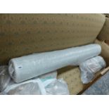 A LARGE ROLL OF LAURA ASHLEY BROCADE FABRIC AS NEW IN SEALED ROLL, MAPLETON SAGE PATTERN.