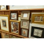 A LARGE COLLECTION OF GILT FRAMED AND OTHER FURNISHING PRINTS ETC.