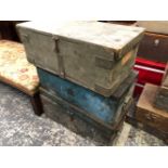 TEN VARIOUS WOODEN BOXES TOGETHER WITH AN ATTACHE CASE