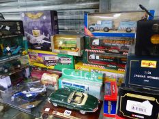 CORGI AVIATION ARCHIVE, BOXED TRUCKS AND CARS TOGETHER WITH MAISTO, HERITAGE AND OTHER BOXED DIE