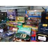 CORGI AVIATION ARCHIVE, BOXED TRUCKS AND CARS TOGETHER WITH MAISTO, HERITAGE AND OTHER BOXED DIE