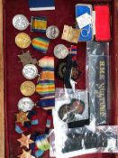 A GROUP OF WWI MEDALS, TO 310899.F.S.MILSTED ROYAL NAVY TO INCLUDE 1415 STAR, WAR AND SERVICE MEDAL,