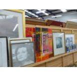 A QUANTITY OF MODERNISTS AND ABSTRACT PAINTINGS, PRINTS ETC.
