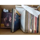 A QUANTITY OF RECORD ALBUMS, MAINLY CLASSICAL, AND EASY LISTENING.