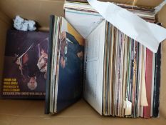 A QUANTITY OF RECORD ALBUMS, MAINLY CLASSICAL, AND EASY LISTENING.