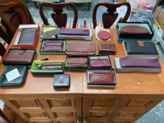 A SELECTION OF PURSES, COIN AND CARD HOLDERS TO INCLUDE HIDESIGN, TONY PEROTTI, JOHN LEWIS, GIANNI