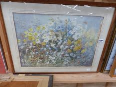 A WATERCOLOUR STUDY, WILD FLOWERS, SIGNED CUTHBERT, GRESLEY.