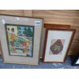 A GROUP OF EASTERN FRAMED PICTORIAL TEXTS ETC.