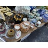 SPODE ITALIAN PATTERN, WEDGWOOD OVEN TO TABLE AND CELADON WARES, DECORATIVE CERAMICS, A WHITE