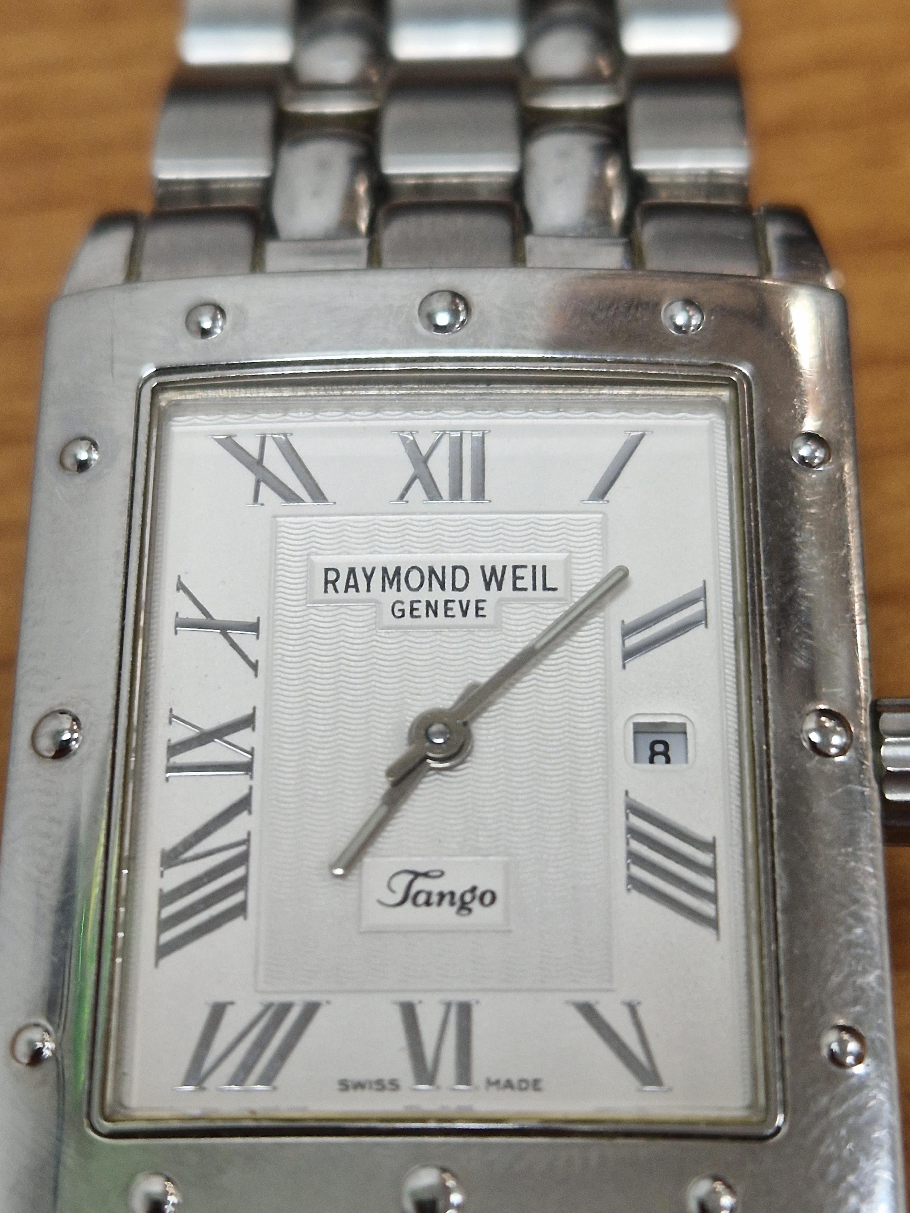 A GENTS STAINLESS STEEL TANGO, RAYMOND WEIL WATCH, ON A BI FOLDING CLASP. - Image 2 of 8