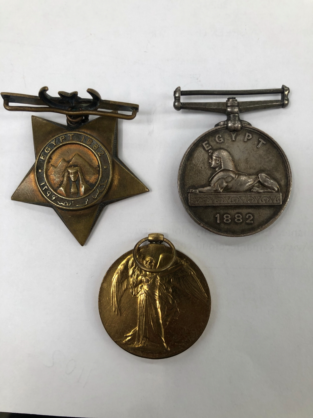 VARIOUS WAR MEDALS TO INCLUDE EGYPT 1882 MEDAL TO W. MILLINGTON SIGn 3RD CLASS HMS SALAMIS, TOGETHER - Image 4 of 6