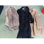A COLLECTION OF FOUR LADIES DESIGNER COATS AND JACKETSTOINCLUDE JAEGER, JACQUES, VERT ETC