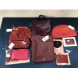 TWO RADLEY CROSS BODY BAGS, THREE CLUTCH BAGS, THREE SMALL COIN PURSES AND ANOTHER SMALL BAG (9)