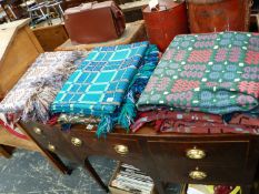 A QUANTITY OF WELSH BLANKETS.